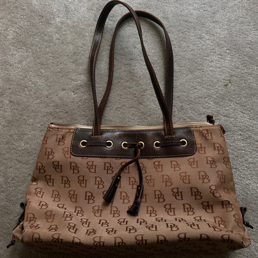 Dooney & Bourke Vintage Tan and Brown Purse